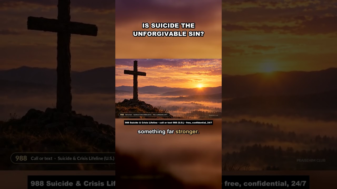 Is Suicide the Unforgivable Sin? What Mark 3 Actually Says