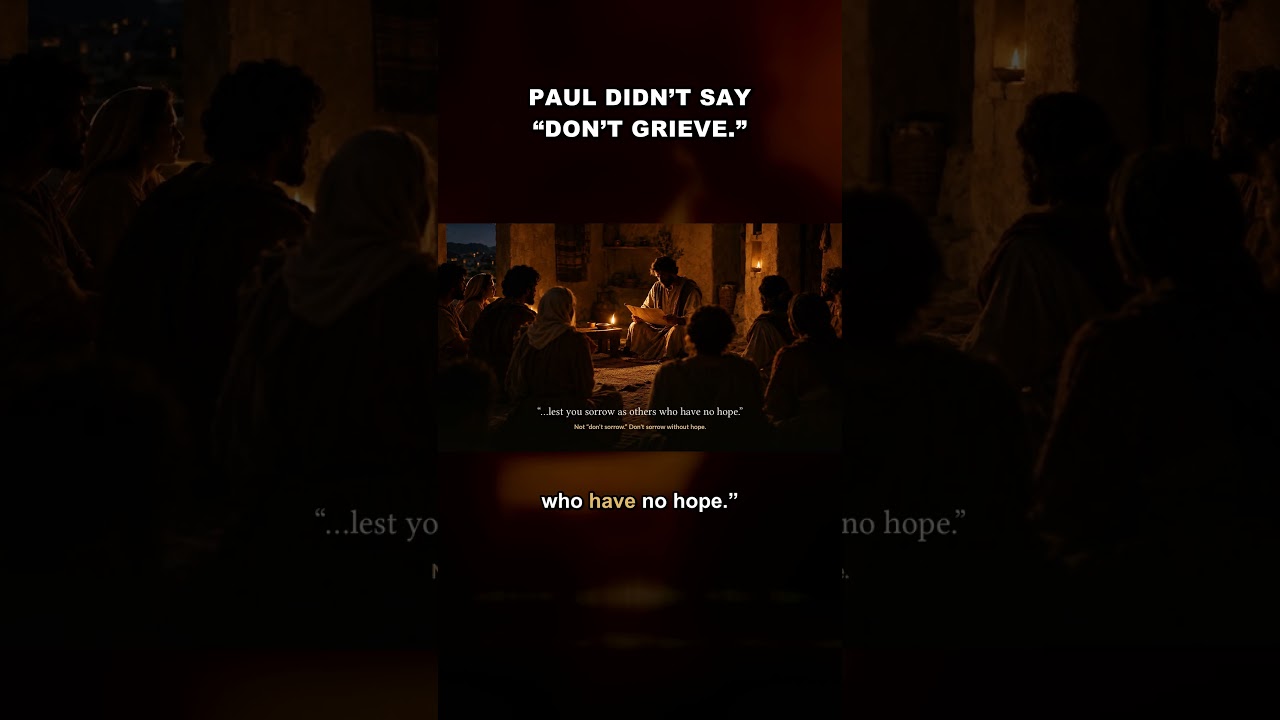 Paul Didn’t Say “Don’t Grieve.” Read 1 Thessalonians 4:13 Again