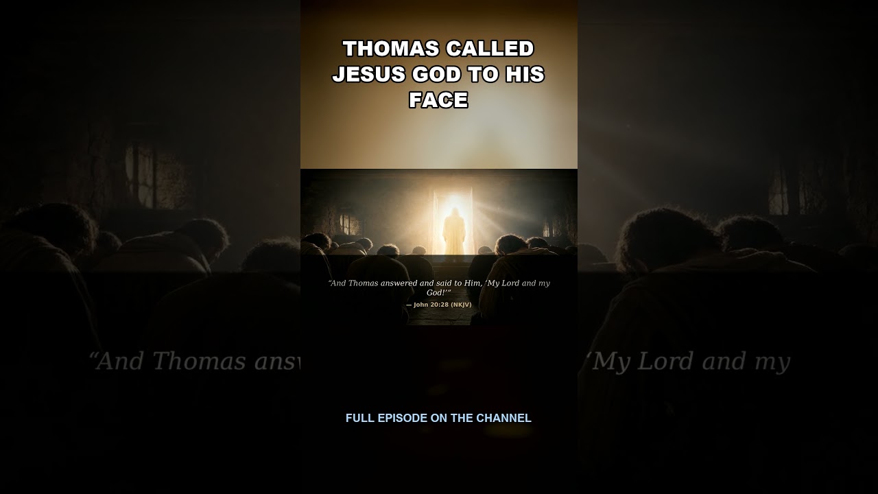 Thomas Called Jesus "My God." Jesus Didn't Correct Him.