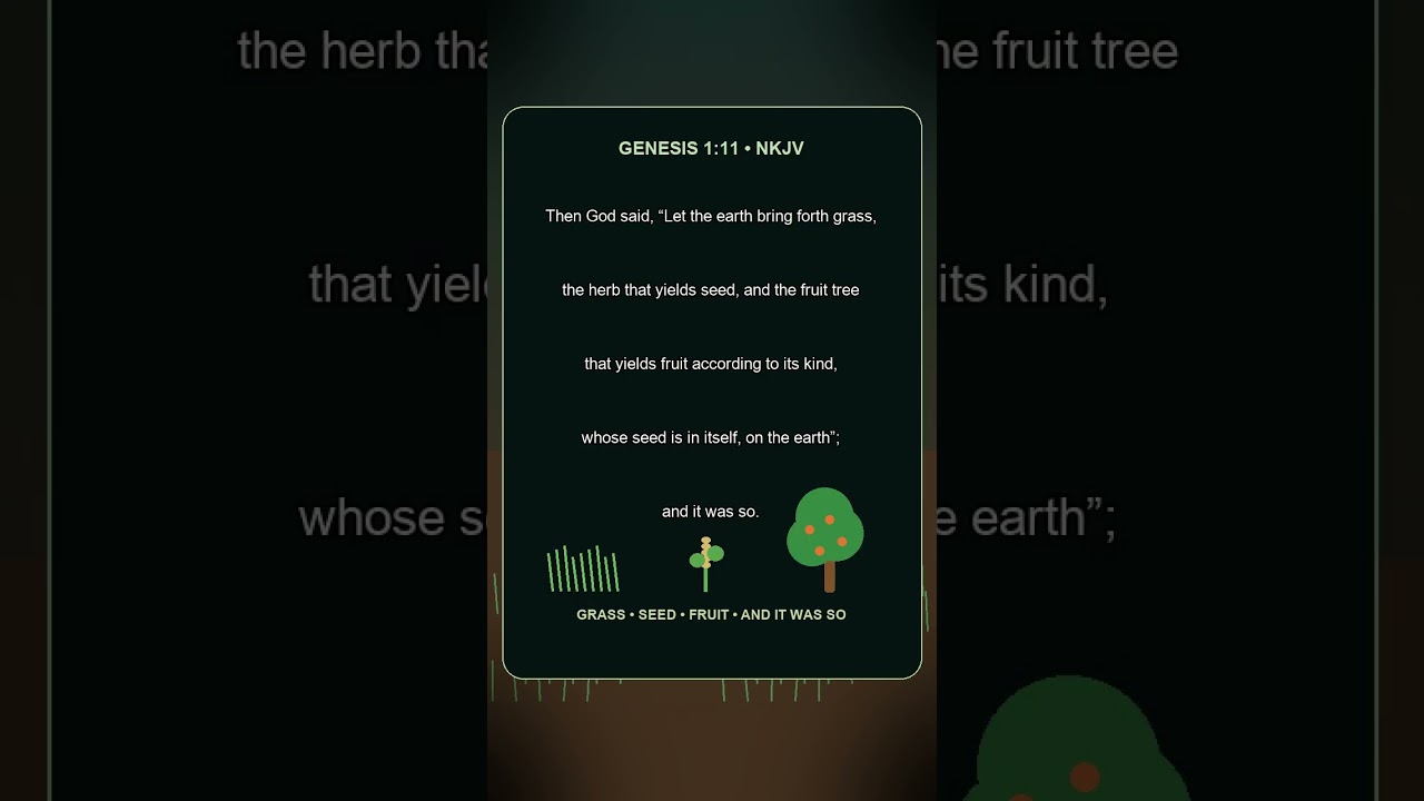 Genesis 1:11 — Let the Earth Bring Forth